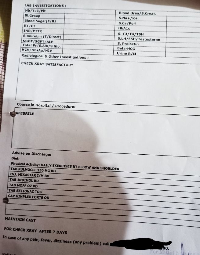 Pls Rx for K wire procedure in right hand's thumb metacarpal